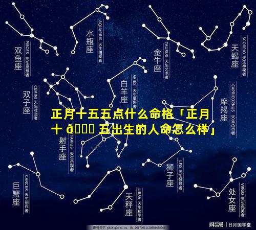 正月十五五点什么命格「正月十 🐒 五出生的人命怎么样」